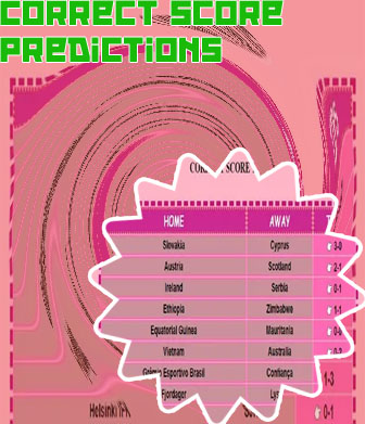 Free prediction correct score